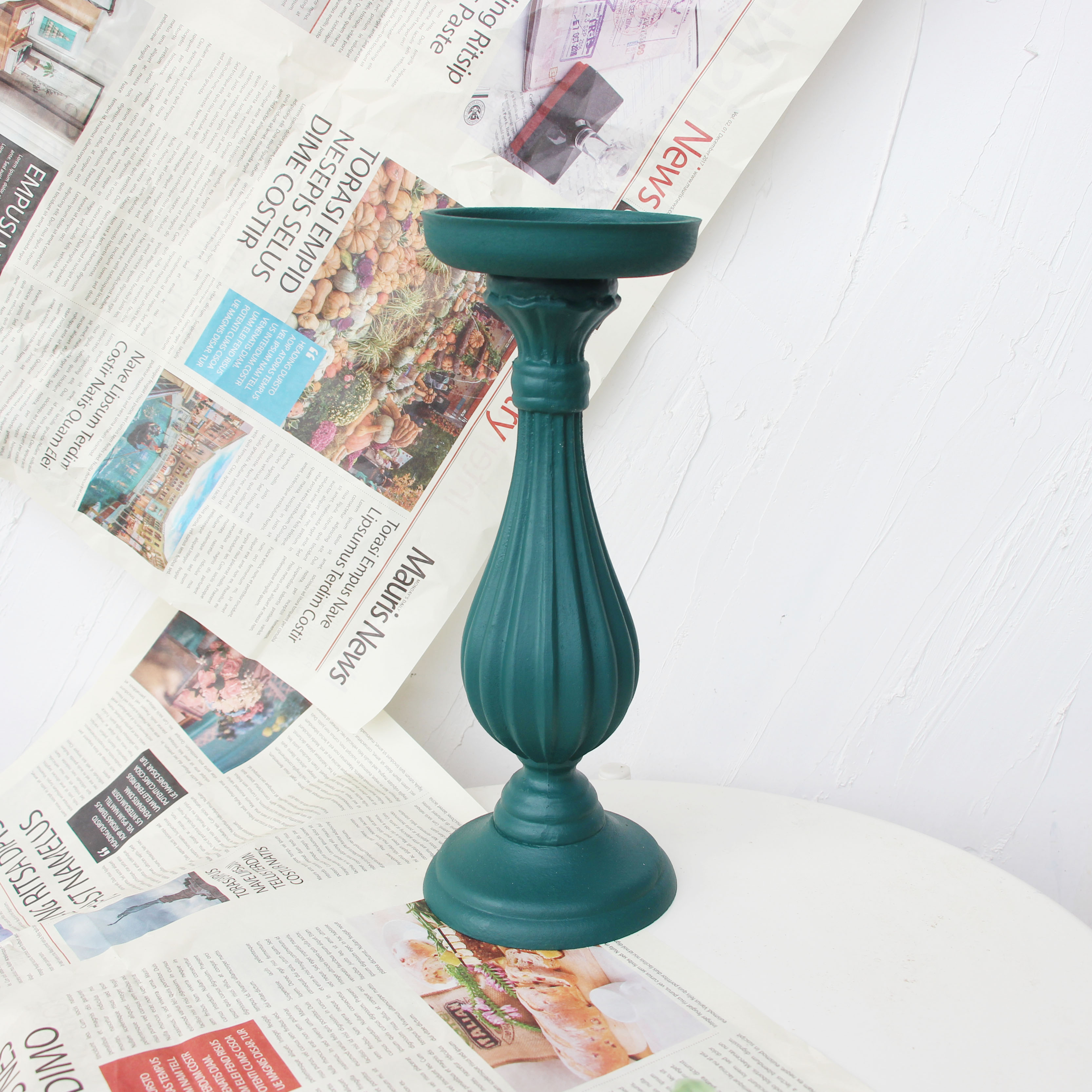 Wit Kandelaar Houten Creatieve Kandelaar Lade Kaarshouder Handgemaakte Tafel Desktop Decoratie Rustieke Bruiloft Decor: M / Army Green