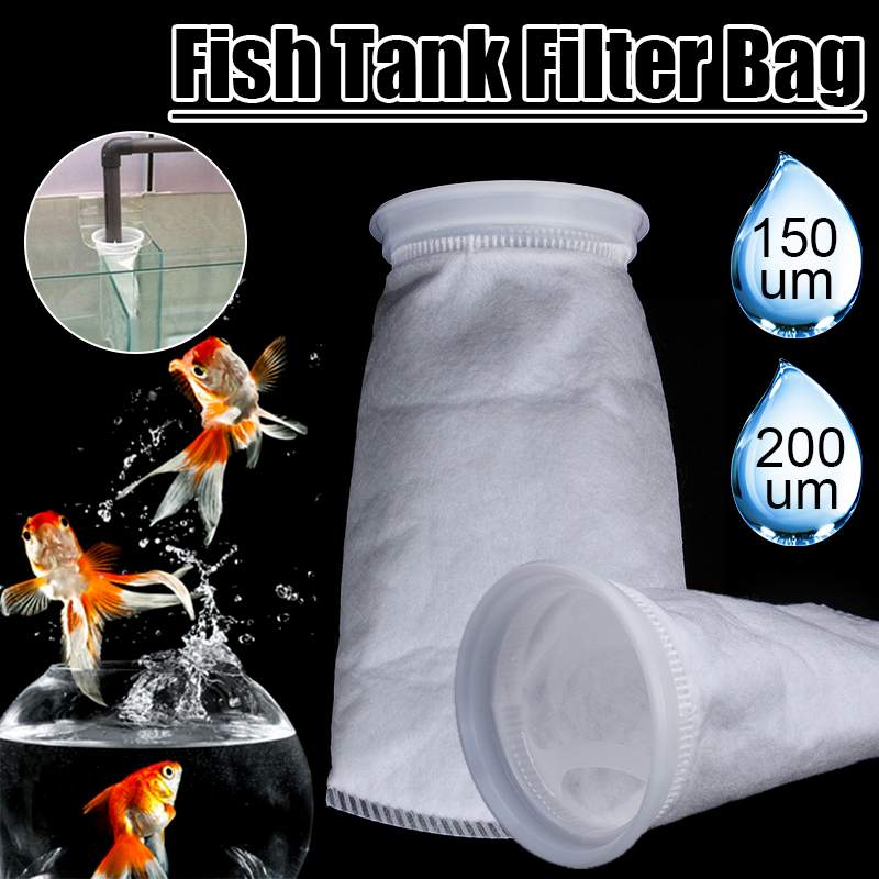 150/200 Micron Filter Sock 105X230mm Fish Aquarium Marine Sump Felt Pre Filter Sock Bag High Density Of Interspace