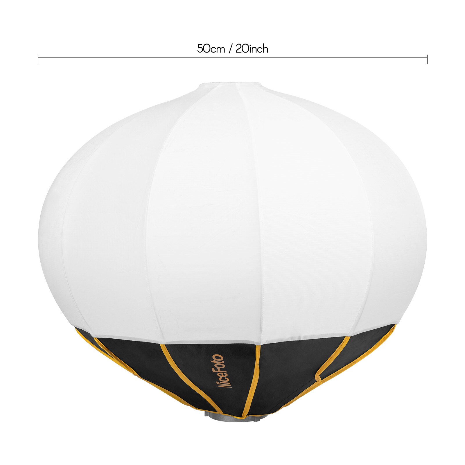 NiceFoto 50cm Foldable Lantern Softbox Ball Shape Soft Box w/ Bowens Mount Portable for Speedlite Studio Strobe Flash Light