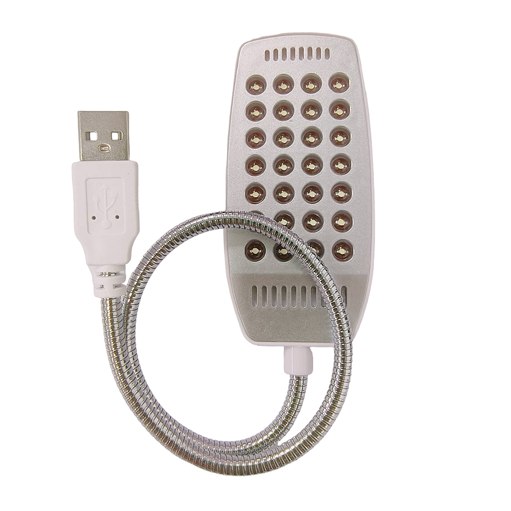 Lámpara de lectura ultrabrillante de 28 LED, luz LED portátil USB para libros, lámparas de mesa flexibles, lámpara de noche para ordenador PC: RGB