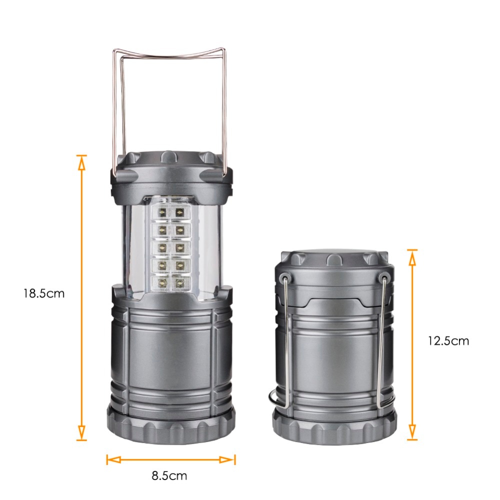 Inklapbare 30 LED Camping Lantaarn Outdoor Draagbare Verlichting Water Slip Opknoping Tent Zaklamp Camping Verlichting Lamp
