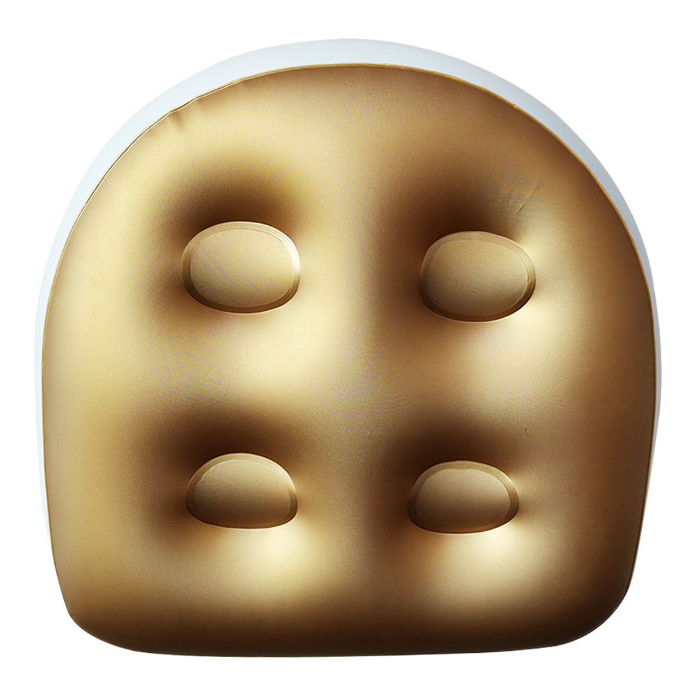 Seat Bath Spa Cushion Inflatable Water Injection Dual-Purpose Inflatable Seat Cushion Swimming Pool Tub Cushion Pillow: Gold