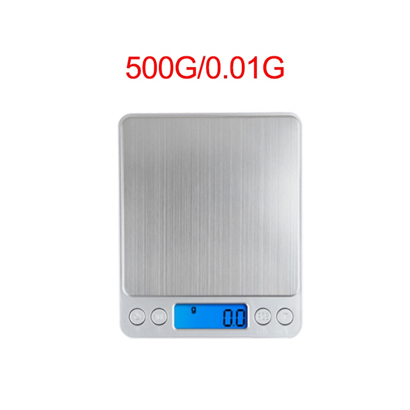 Portable LCD Electronic Kitchen Scales balance Cooking Measure Tools Digital Stainless Steel digital Weighing Food scale 0.01g: 500g---0.01g