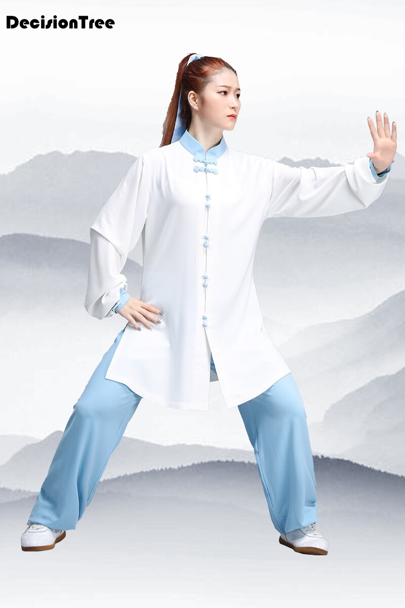 Ropa de tai chi para adultos, uniforme de algodón wushu, kung fu, traje de artes marciales de wing chun, ropa de ejercicio,