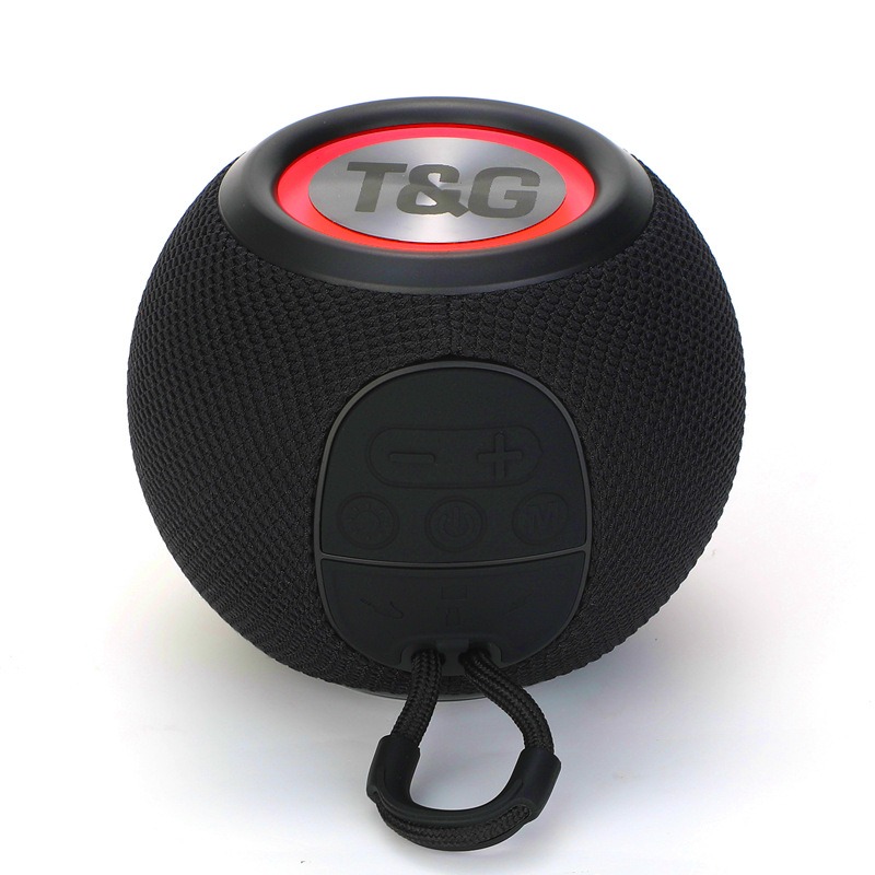 TG337 Bluetooth audio portable round small audio fabric led light wireless subwoofer speaker