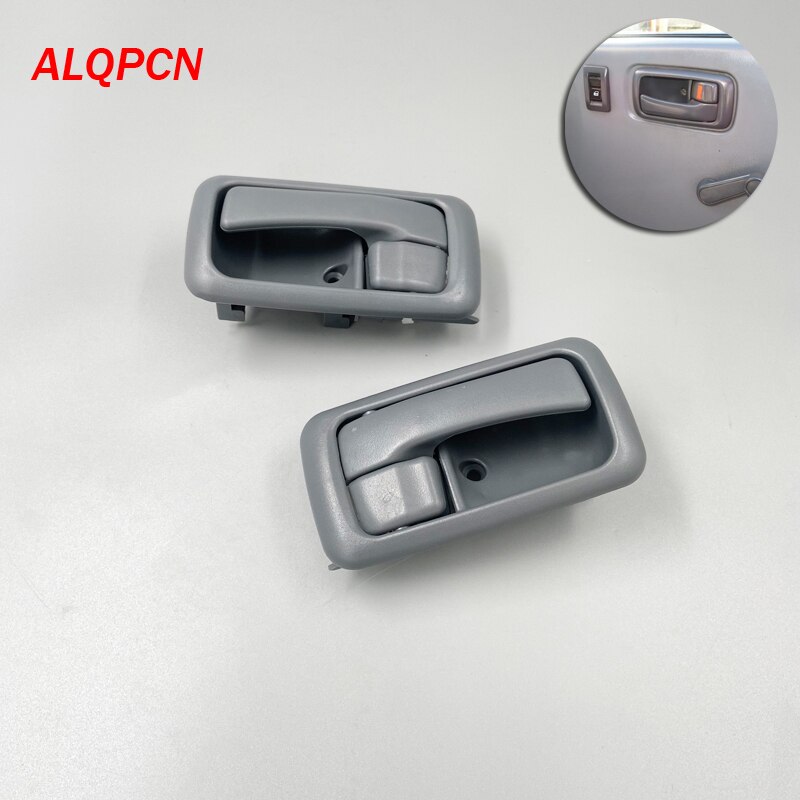 Frontowe drzwi wewnętrzny uchwyt szary kolor lewy i prawy bok zastosowanie dla toyota hiace MK IV S.B.V 1996-2016 69206-20120 LH 69205-20120 R