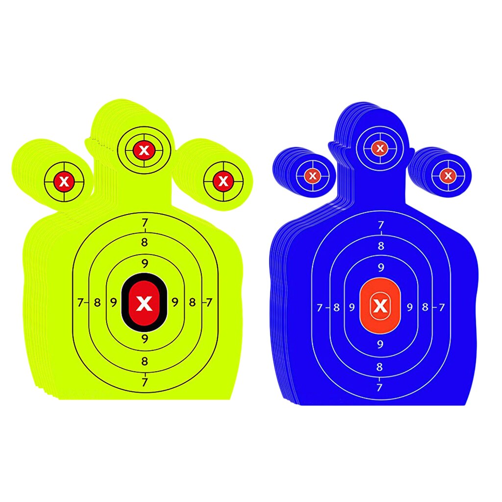 10x Adhesive Shooting Targets Reactive Splatter Paper Target Sticker, 18x7inch
