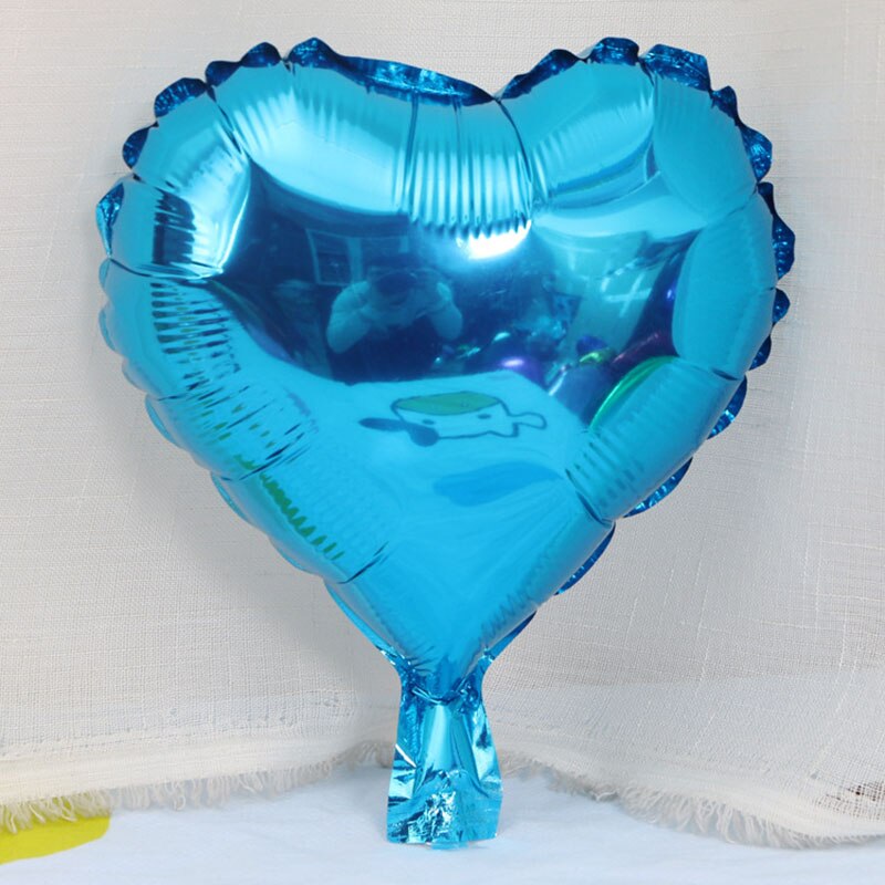 10 inch hartvormige helium ballon bruiloft ballonnen ceremonie decoratie ballonnen liefde verjaardag ballonnen: Blauw