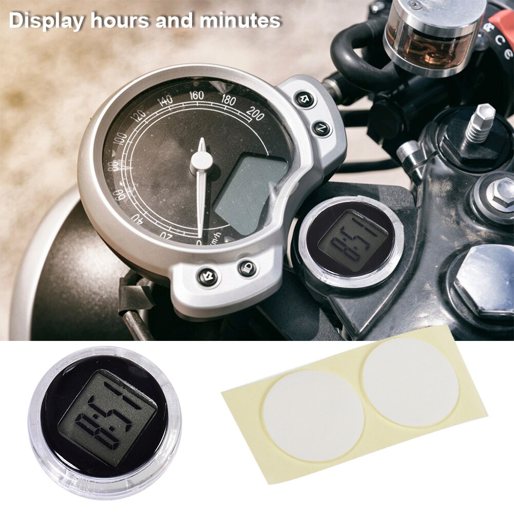 Moto Horloge Numérique à Coller Universel Étanche Montre Électronique Moto Horloge Numérique Avec Chronomètre Frugal