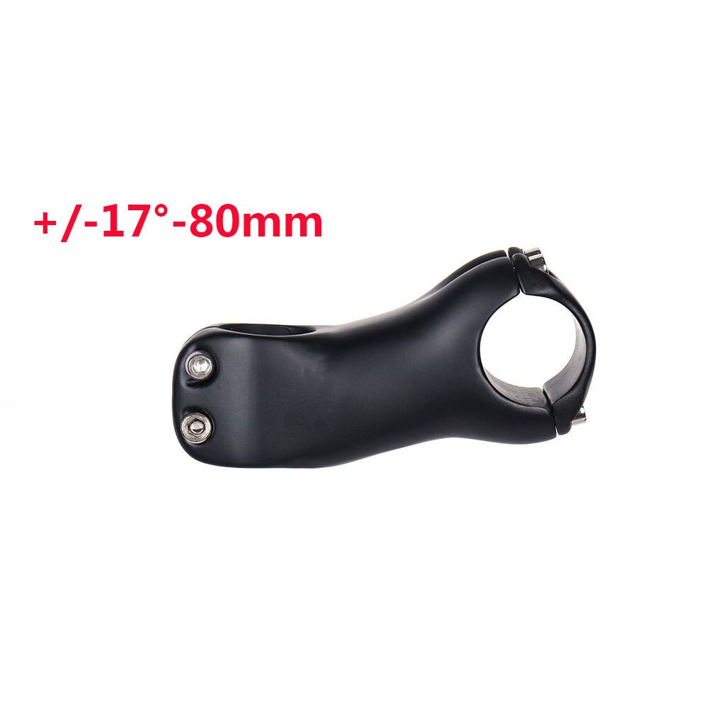 ELITA ONE Bicycle Stem Carbon Fibre MTB/Road Bike Stem 6/17 Degree 31.8MM Handlebar Stem UD/Black 70-130mmmm: 17Degree80mm-2109