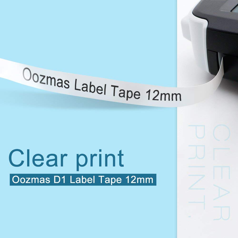 Oozmas 3 pièces compatible Dymo D1 40913 noir sur blanc ruban adhésif pour Étiquette Dymo Gestionnaire imprimante d'étiquettes laminées imprimante ruban 9mm