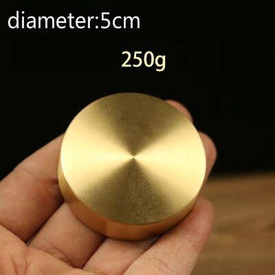 Draagbare Chinese Gossip Messing Papier Gewicht Ronde Presse-papier Metalen Chinese Brush Pen Schilderen Papier Gewicht Metalen Decoratie: E no pattern
