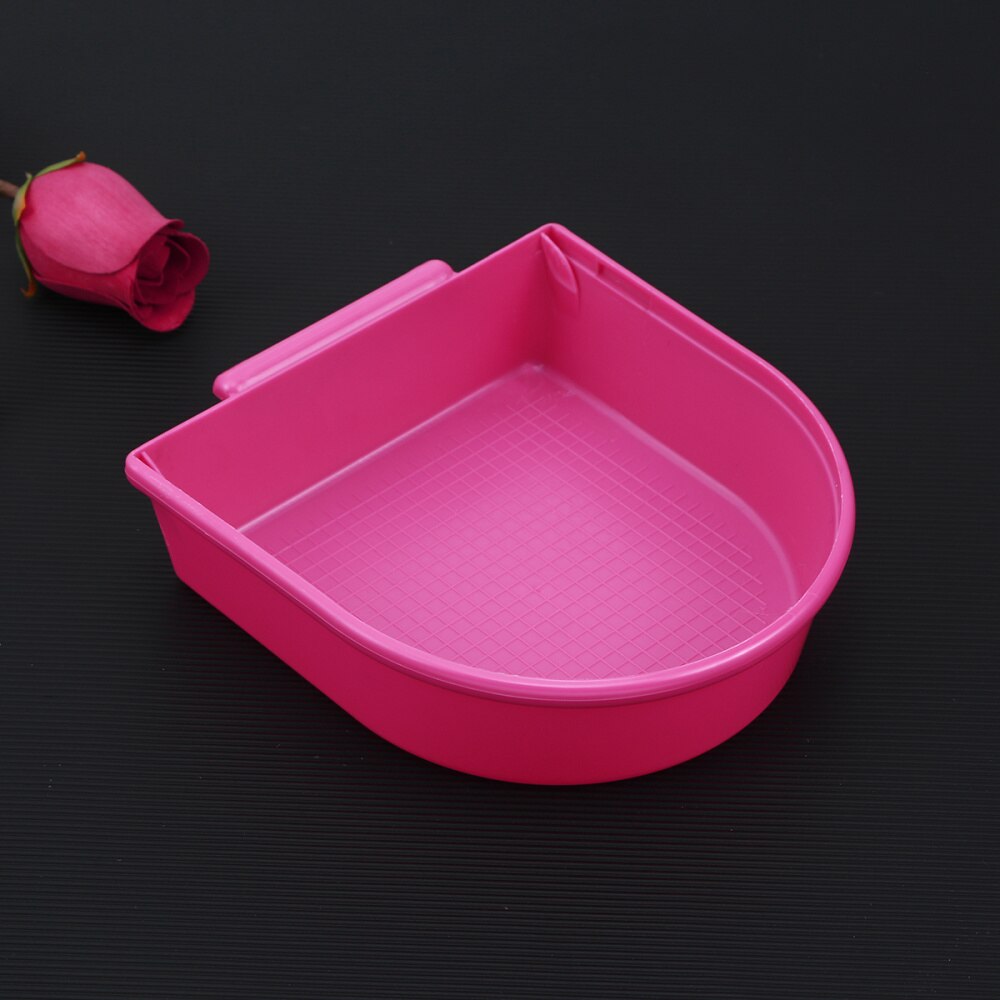 Caged Bird Bath Multi Cage Bird Bath Covered for Small Brids Canary Budgies Parrot (White)