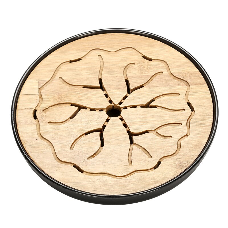 Simple Japanese-style Dry Tea Tray Melamine Bamboo Tea Table Water Storage Hotel Travel Tea Set Home Portable Tray Wooden Tray