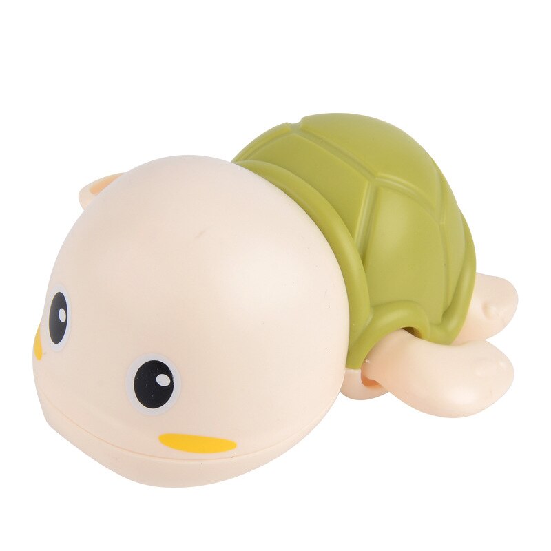 Cartoon Duck Baby Bath Toys Clockwork Dabbling Baby Toys Kids Shower Game Water Toy For Bathroom Bathtub Beach Swimming Pool: Green Tortoise-ST042