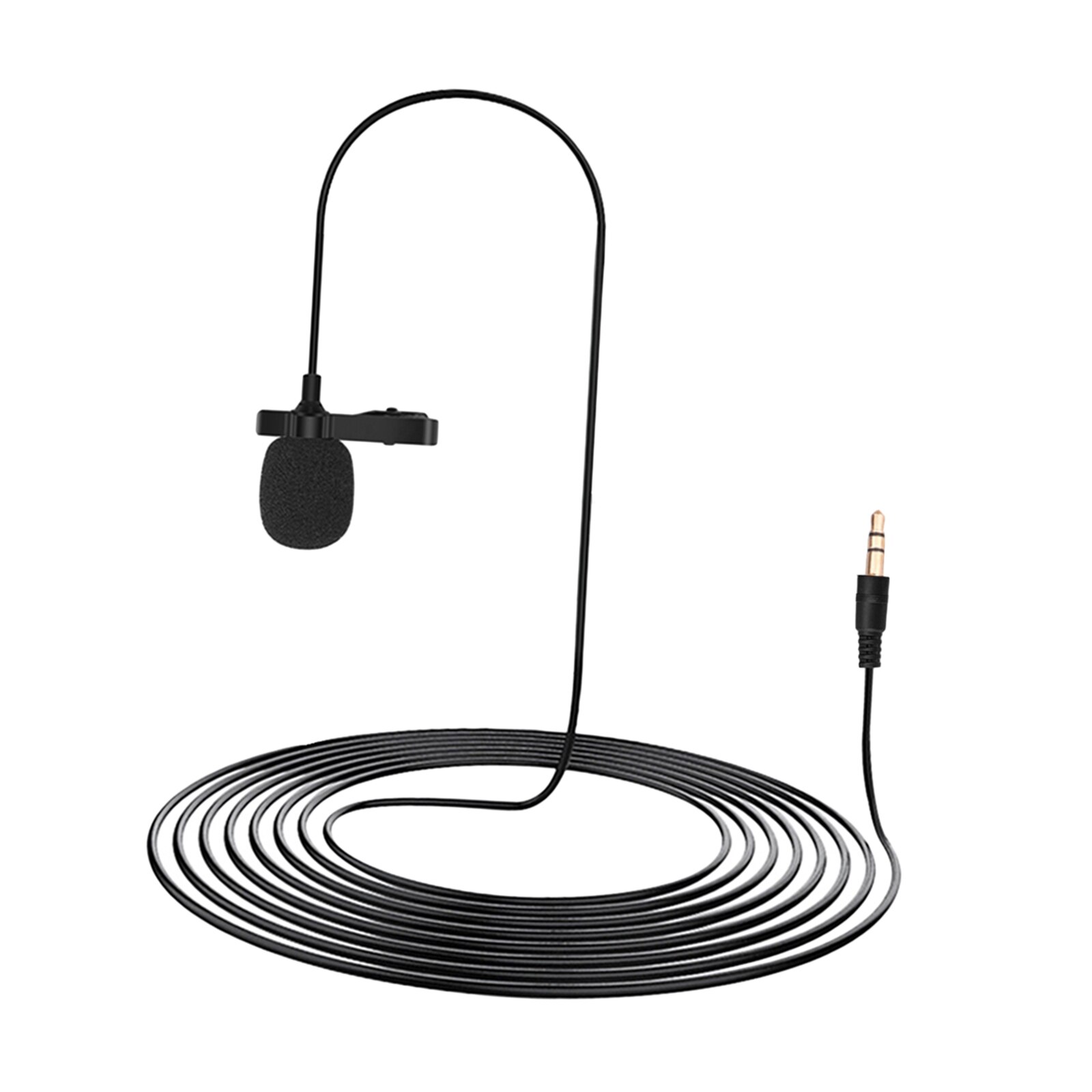 Clip on Lavalier Lapel Microphone Mic 3.5mm for DJI Pocket 2 Video Recording