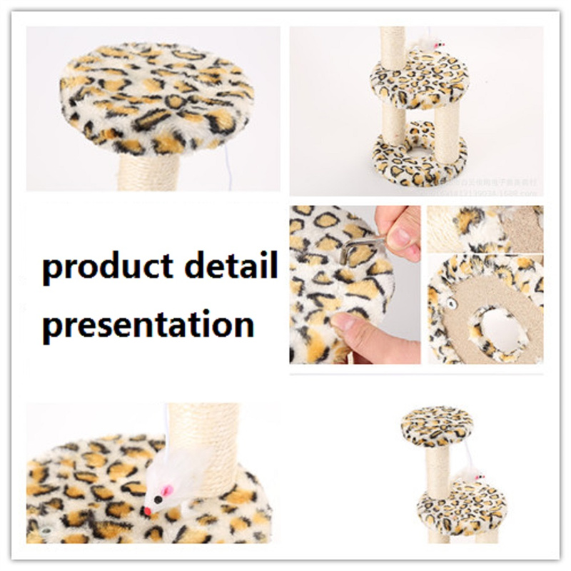 Mini Leopard Print Cat Scratchers Small Cat Climbing Frame Cat scratching Post Cat Tree House Furniture Cat Toy Pet Toy