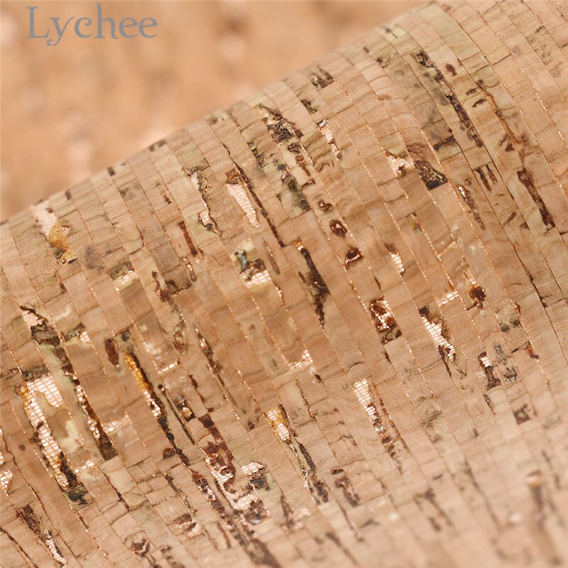 21x29cm A4 Soft Cork PU Fabric Wood Grain Synthetic Leather DIY Material For Handbag Belts Garments