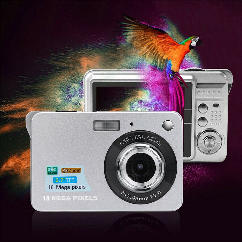 2.7Inch Tft Lcd Hd Scherm Digitale Camera Anti-Shake Gezichtsdetectie Camcorder