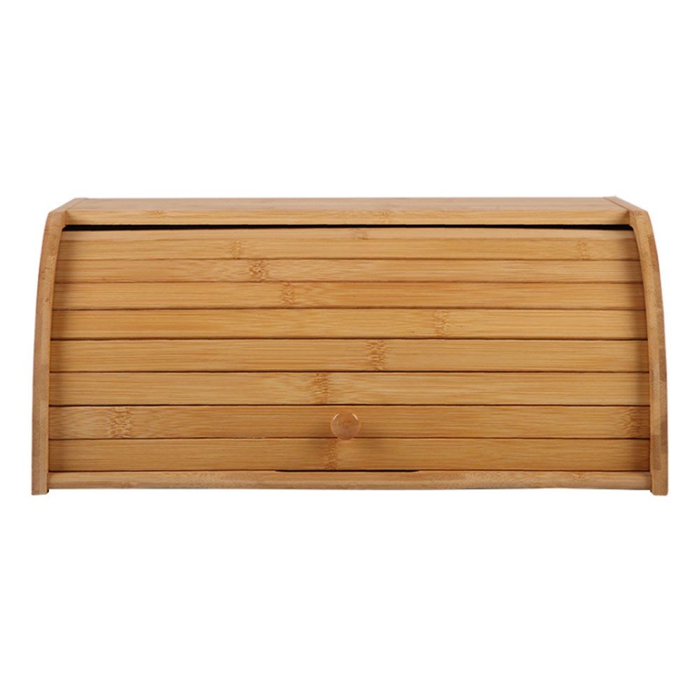 Naturlig bambus brød bakverk holder matte oppbevaringsbeholder kjøkken rolltop brød oppbevaringsboks hjemmeutstyr brødboks oppbevaringsboks