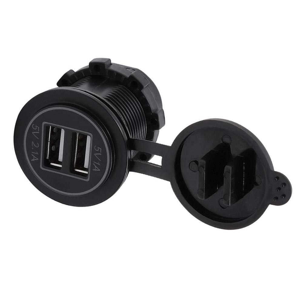 Autolaturi pistoke 12v/24v dual usb pistorasia laturi led digitaalinen näyttö moottoripyörän tupakansytyttimen pistoke latureita