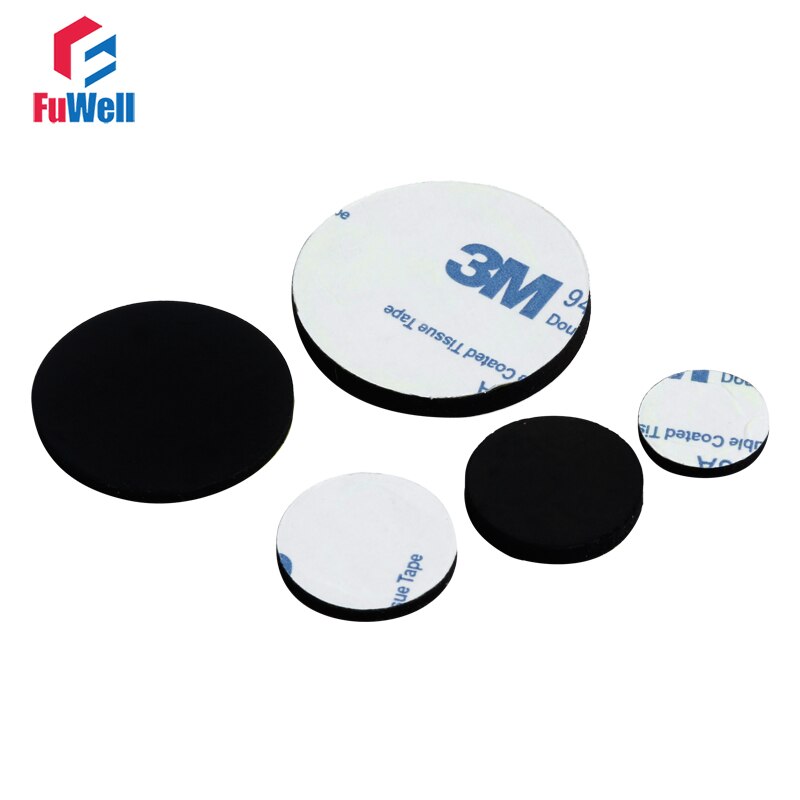 10pcs Black Rubber Flat Gasket Self-adhesive Plain Solid Sealing Ring Gasket 10mm~30mm OD NBR Cushion Flat Gasket Washer