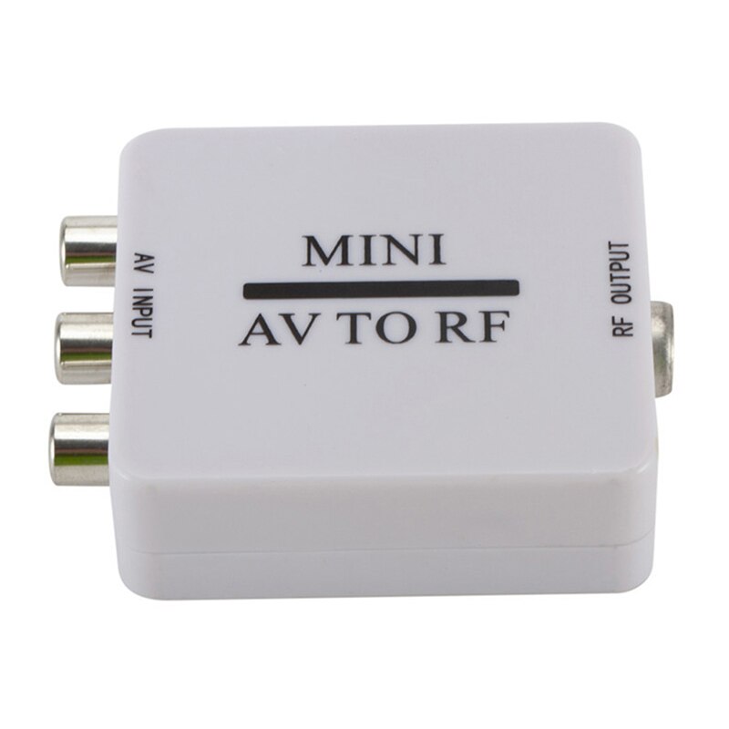 Rca/Composite A/V Naar Rf/Coax/Coax Converter Rf Modulator Av 2 Coax Adapter