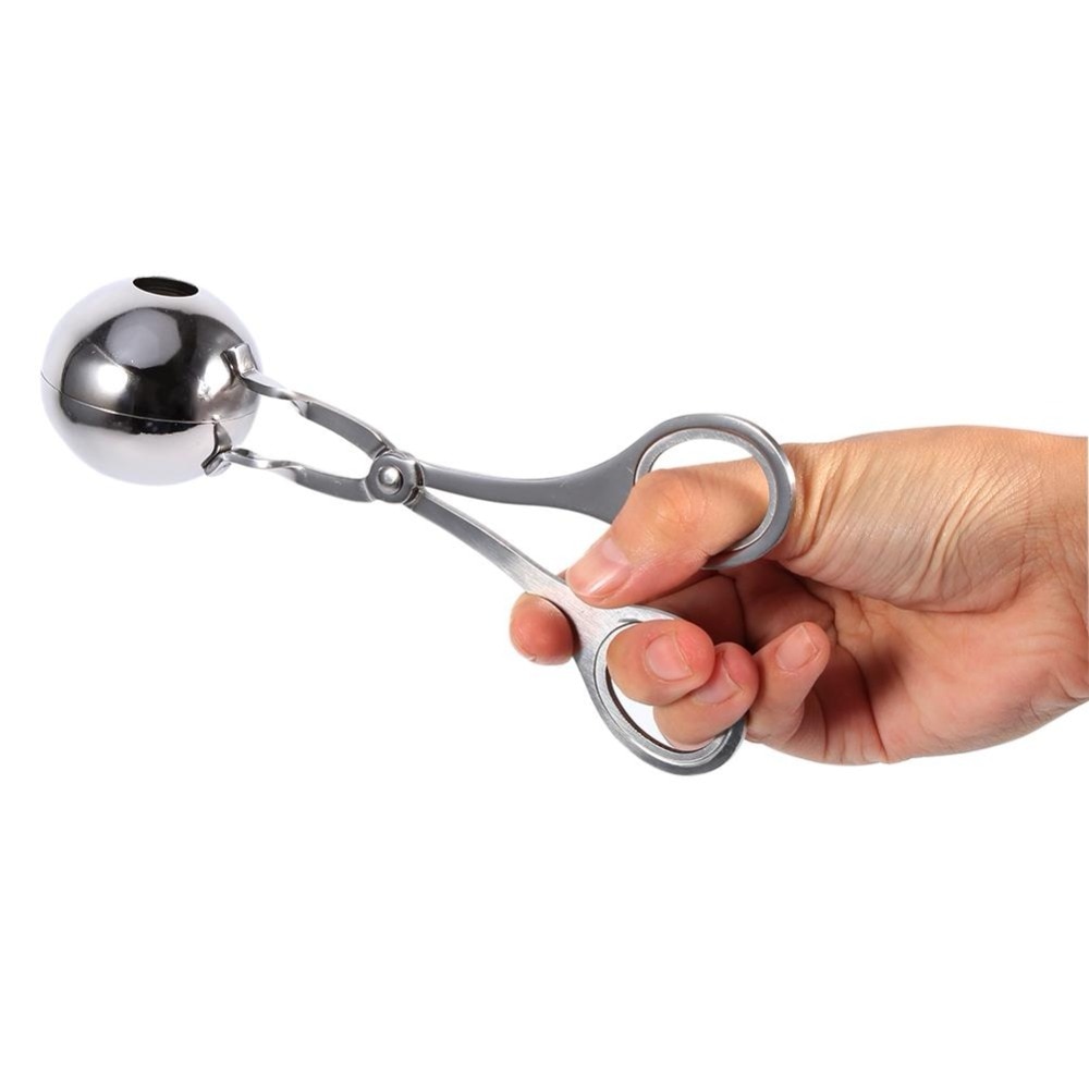 Stainless Steel MeatBall Maker Meatball Clip Scoop Rice Ice Ball Maker Large