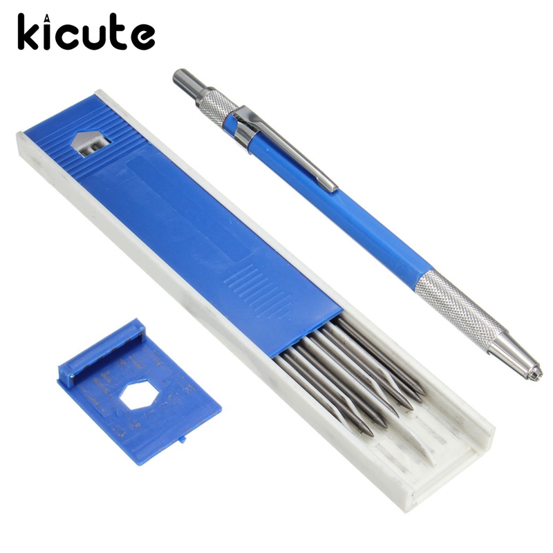 Lápiz de dibujo mecánico de Metal de 2B soporte de plomo Kicute, excelente , moderno, 2,0mm, con 12 Uds.