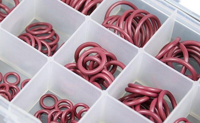 O-Ring Dichtung Bausatz Sortiment einstellen R134a R12 HNBR Gummi Für Auto Automobil A/C Klimaanlage System verrotten/Grün/Lila: rot 260Stck