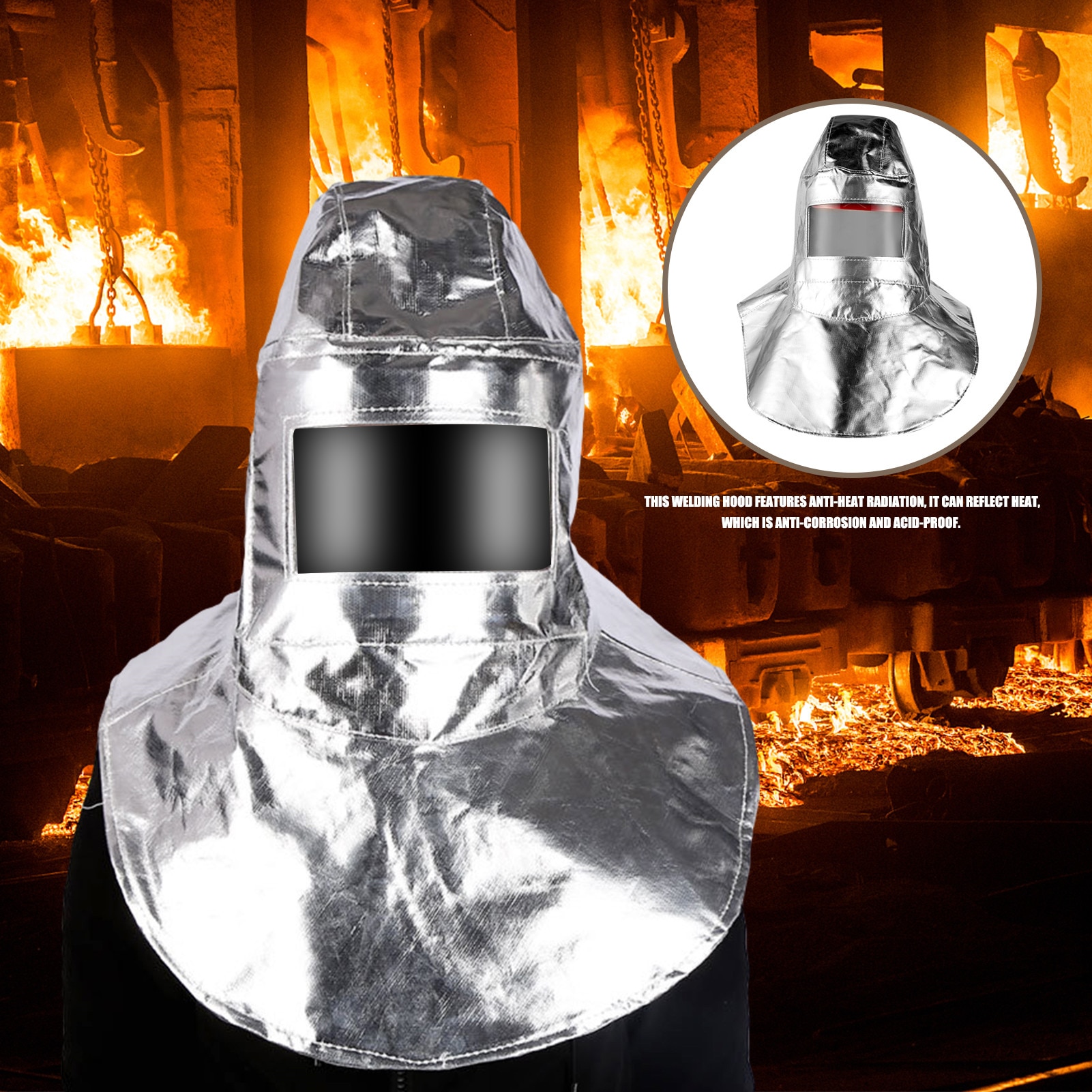Schweißen Haube Kappe Flamme Beständig Atmungsaktive Löten Kopf Haube Helm Hut Schweißen Hals Schutz Für Schweißer Sicherheit Abdeckung