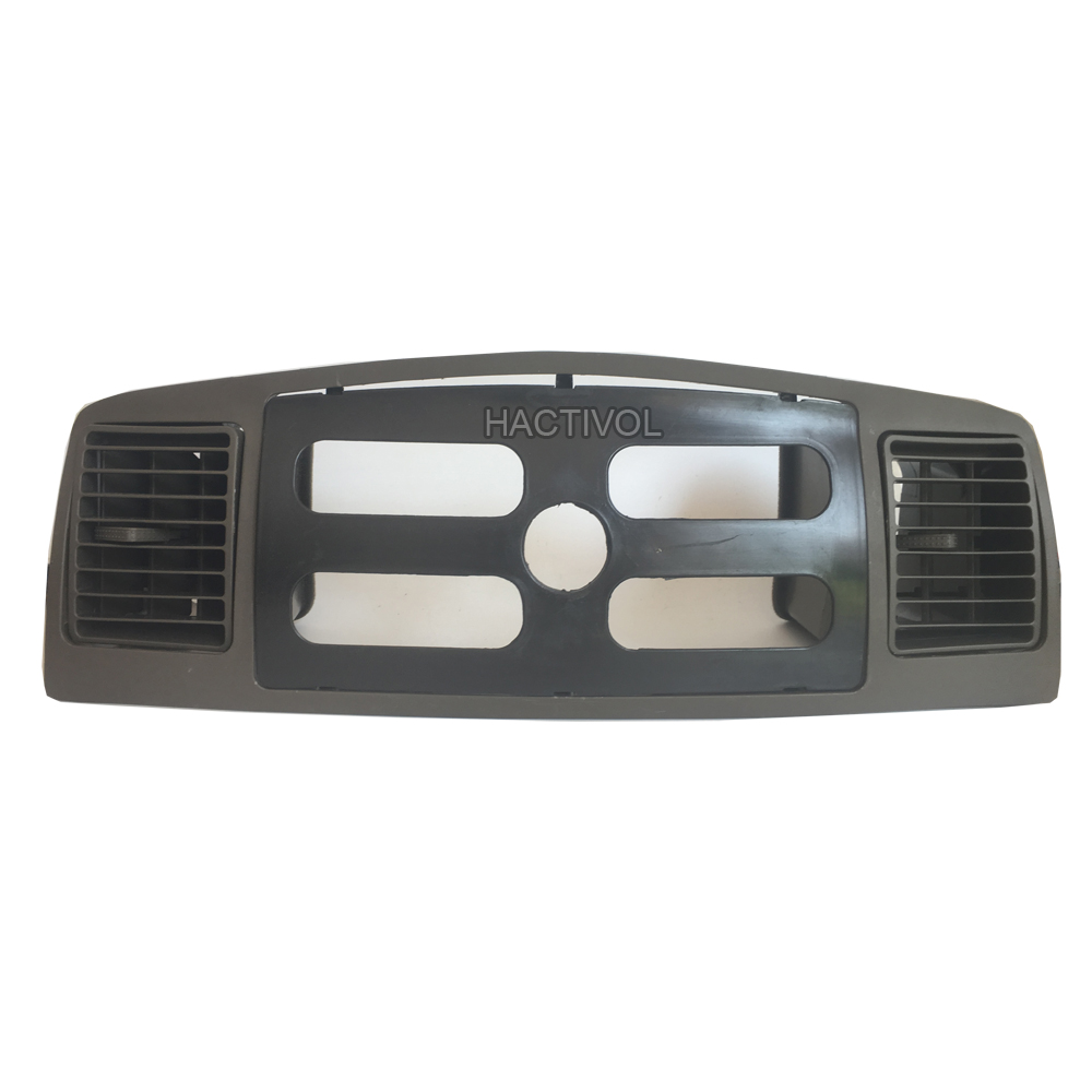 2 din coche Marco de salpicadero para radio racor adaptador Panel de salpicadero para Toyotai Corolla E120 Corolla EX BYD F3 marrón accesorios de coche: With Air-condition