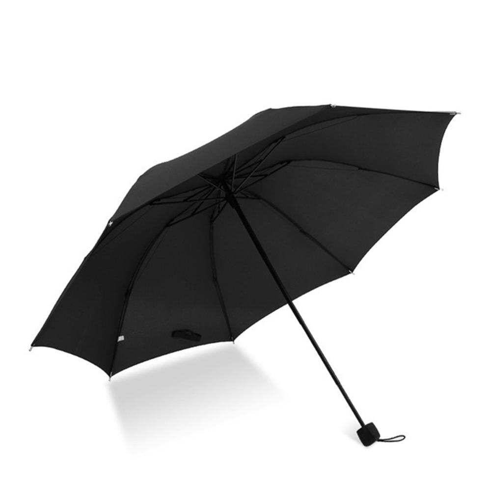 Sunny Umbrella Automatic folding Oversized portable men women umbrella Sunscreen rain Windproof UV beach parasol: Black