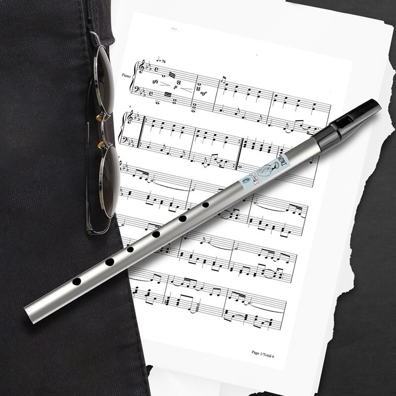 NAOMI Tin Whistle Penny Whistle High C Key Whistle Six-Holed Woodwind Instrument for Beginner Whistler