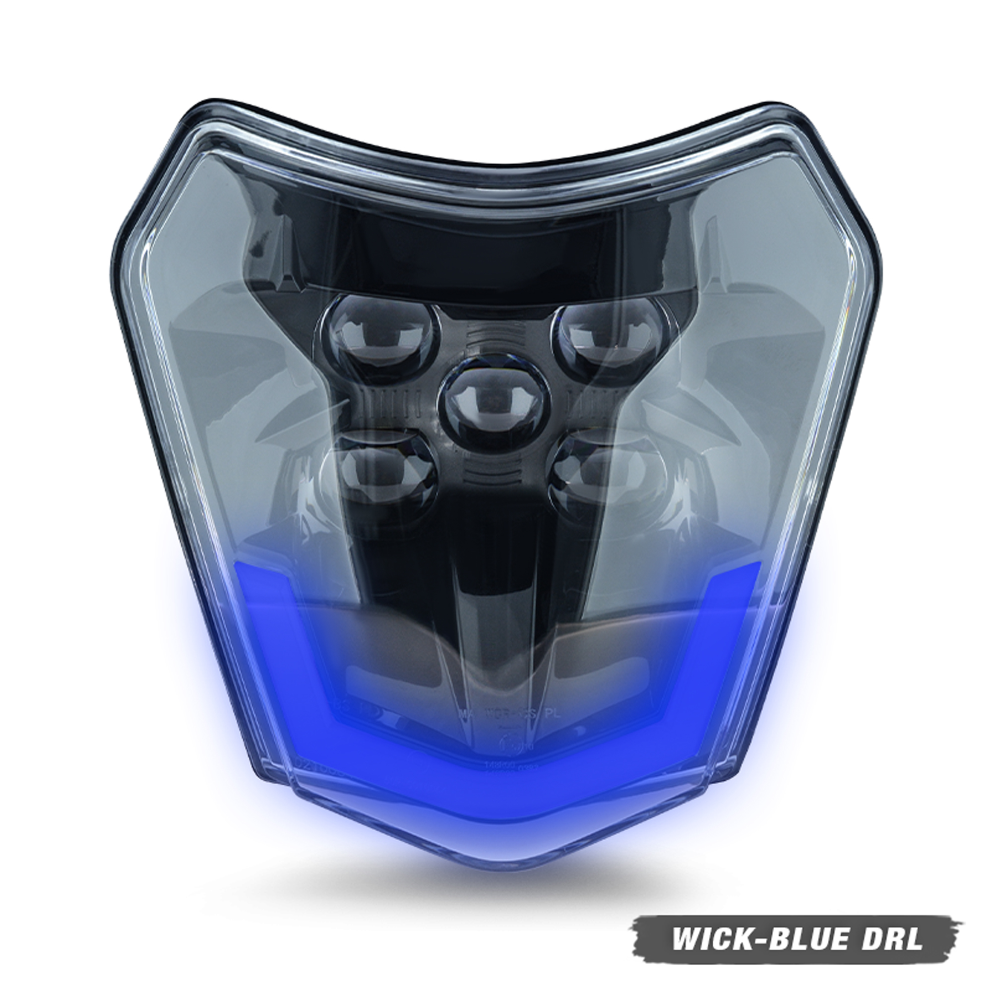 Powerzone faro LED para motocicleta para KTM EXC XC SX MX 125 250 300 450 supermoto faro Universal: Marfíl