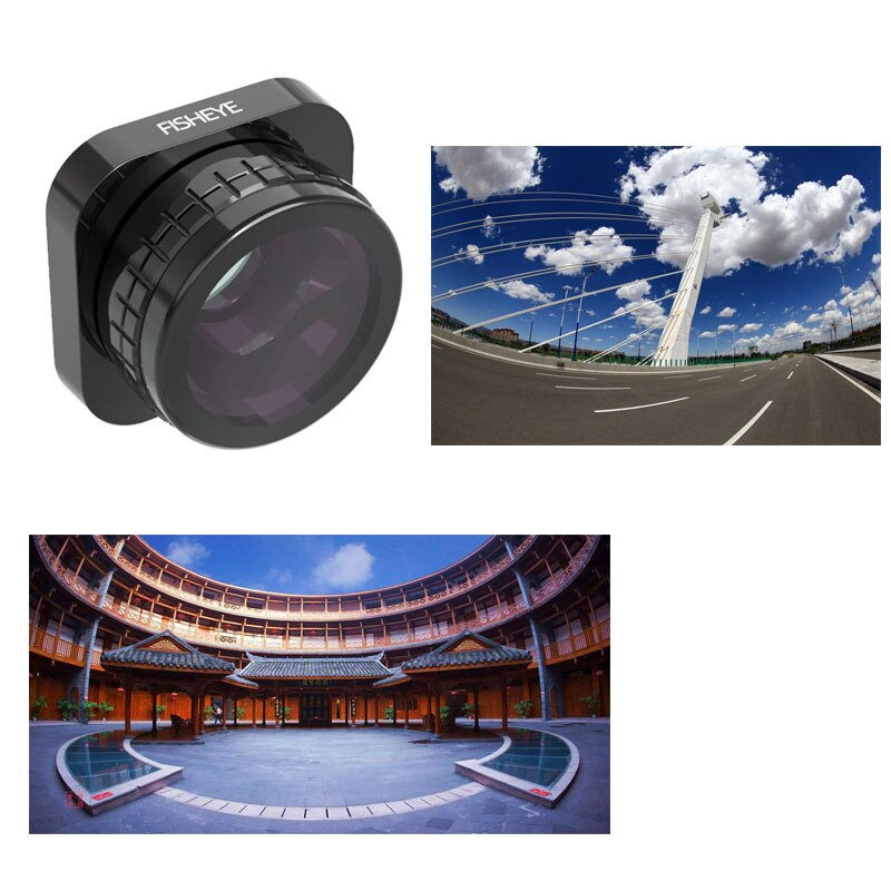 Filtre objectif Mini caméra filtre Fisheye pour Gopro Hero 9 dos oeil de poisson accessoires Go pro