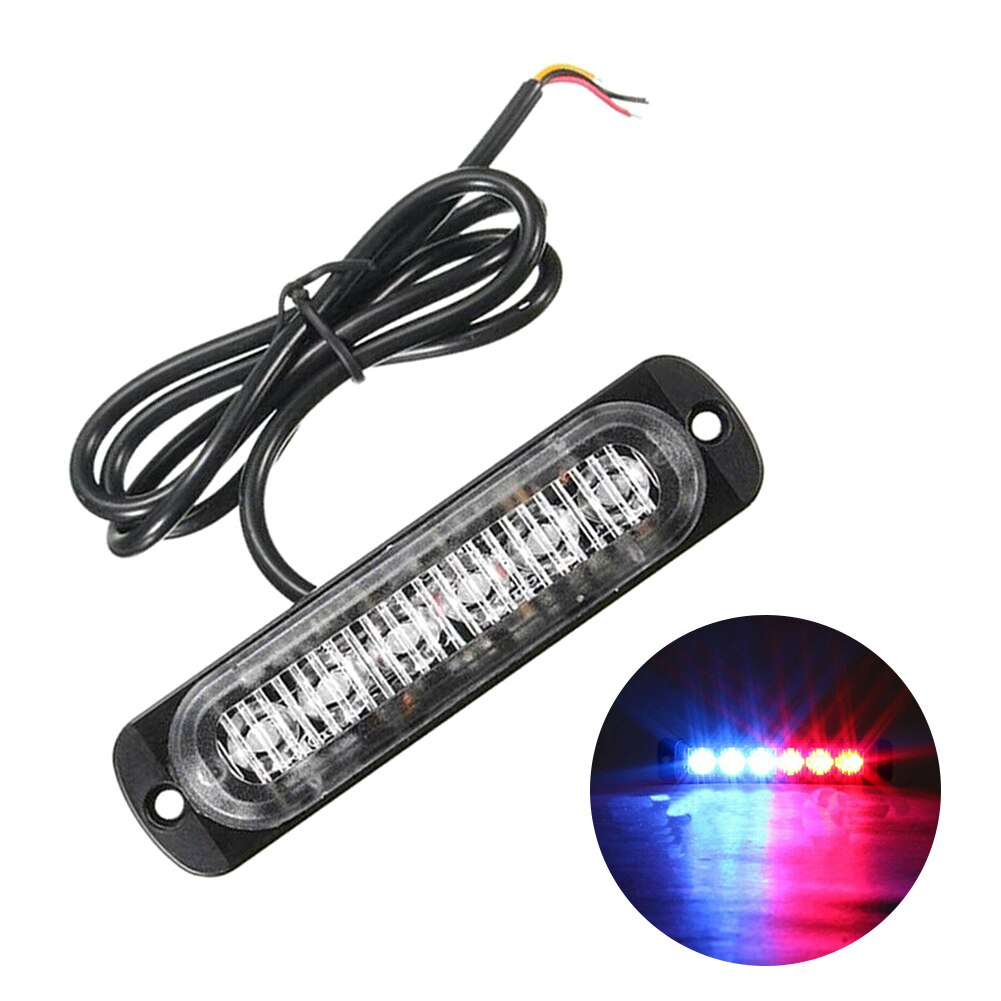 6 LED Car truck led Light Bar Mini Emergency 12V 24V 18 Flashing Mode Strobe light for Flash Emergency Warning Light