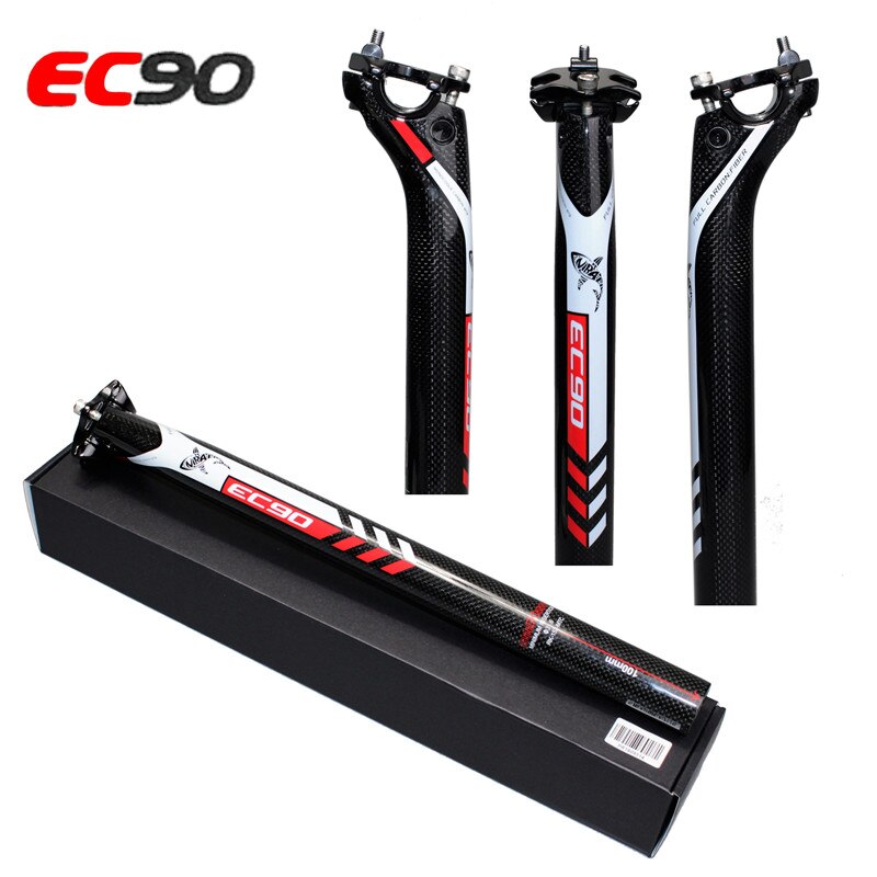 Venta nueva IVEKE 0MM tija de sillín de carbono 27,2/30,8/31,6*350/400 bicicleta de carbono MM titsmbb tija de sillín de pista de carbono