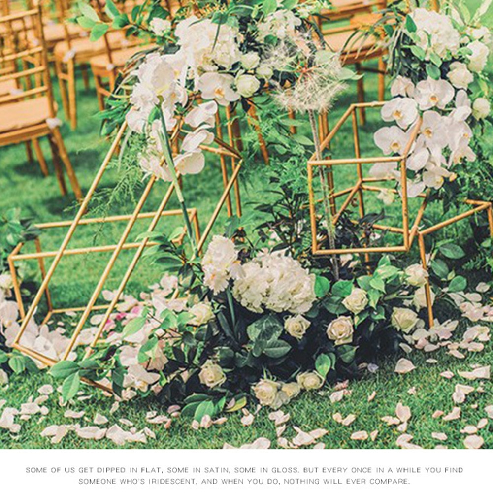 Prop holder gulv fest rustfast blomsterstativ begivenheds vaser søjle stativ centerpiece jern kunst dekoration aftageligt bryllup