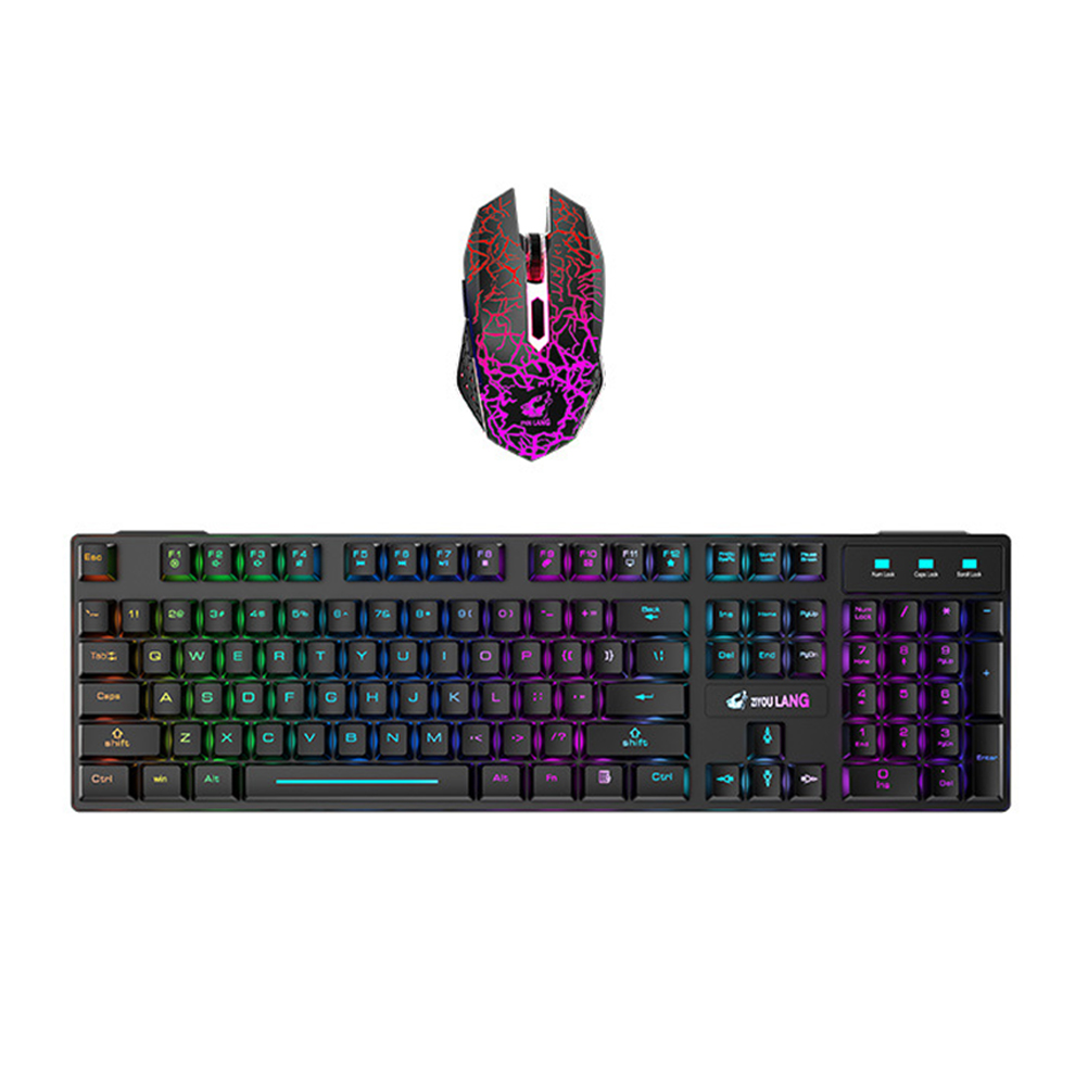 1 Set Wireless Charging Keyboard Kit Gaming Keyboard Backlit