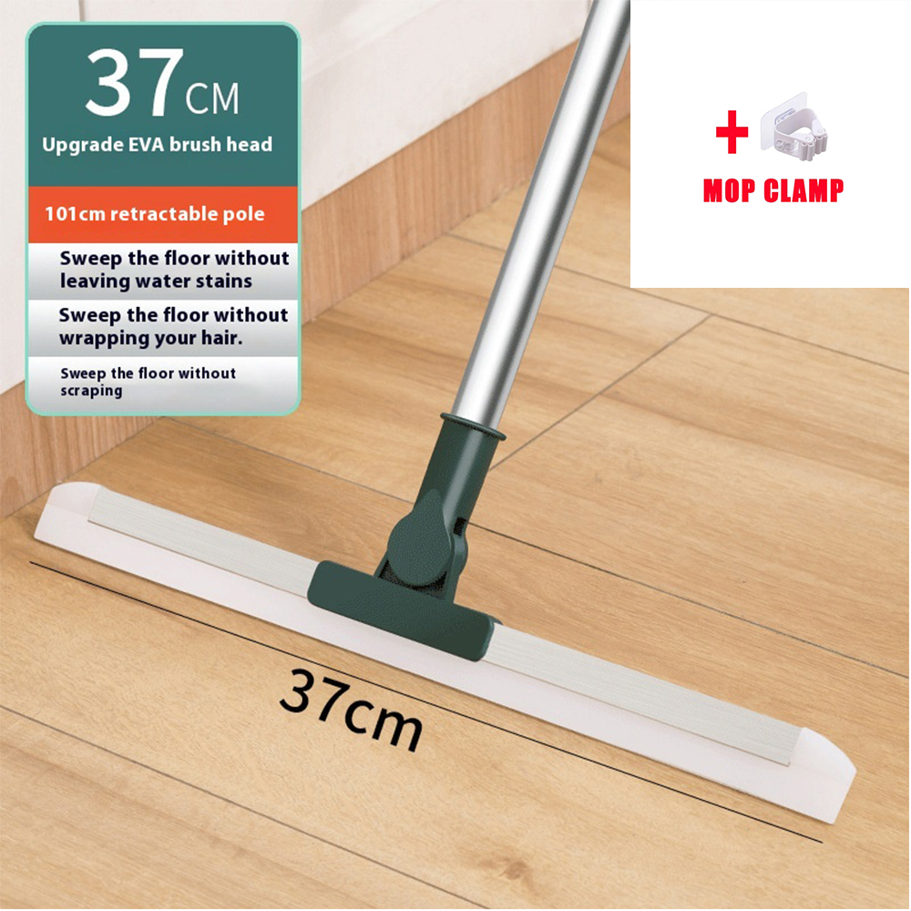 Silicone Scraper Broom Magic Wiper High Place Glass Wiper Floor Mop Household Bathroom Sweeping Water Silicone Scraper Broom Mag: Red