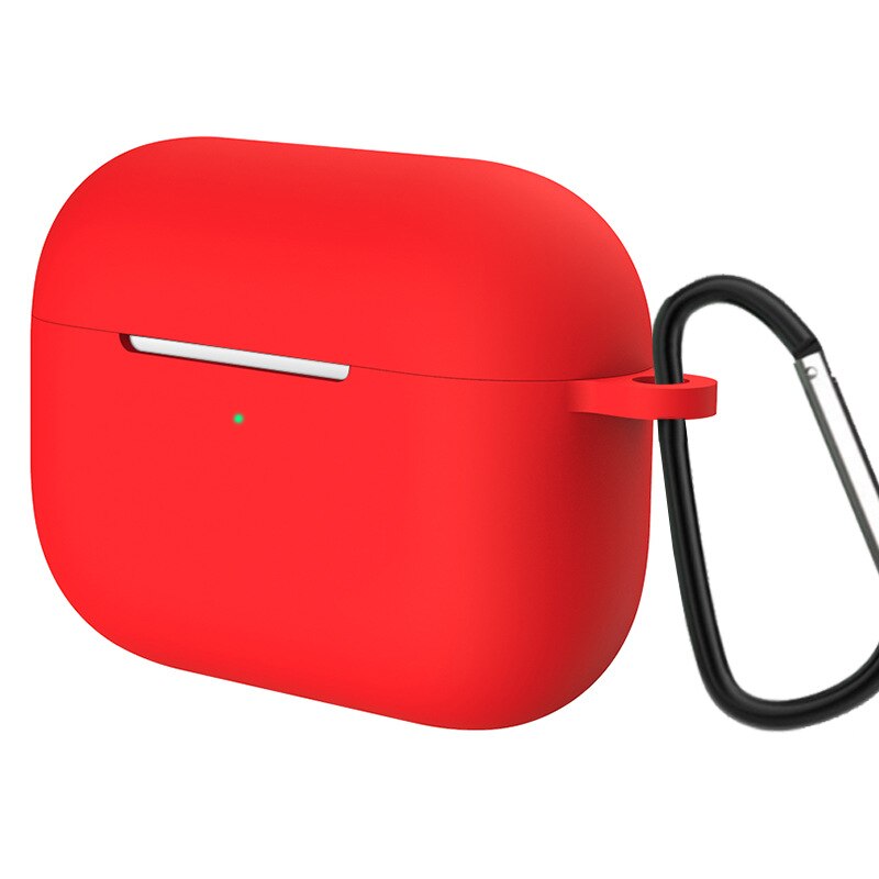 10 stk/parti silikone etui til airpods pro taske til apple airpods pro cover cover øretelefon cover til air pods pro 3: Rød