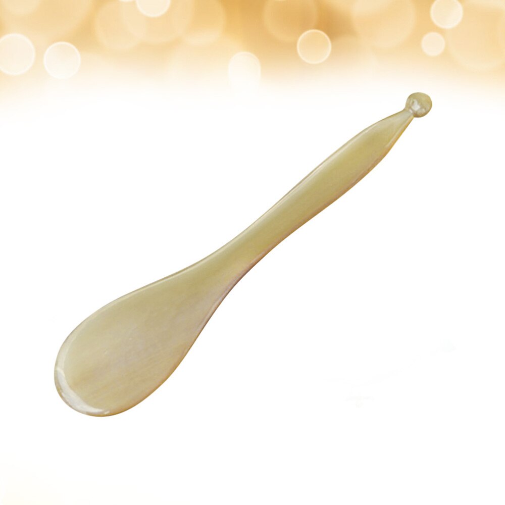 1pc øjen massagepind naturligt yak horn spids pind oksehorn skønhedsmassage pind multifunktions øjen massager til kvinder mand brug si