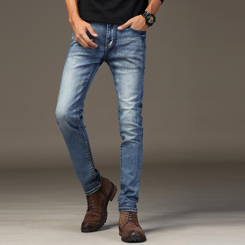 Jeans tøj hip hop revet højtaljet skinny denim lige biker jeans plus størrelse: 34