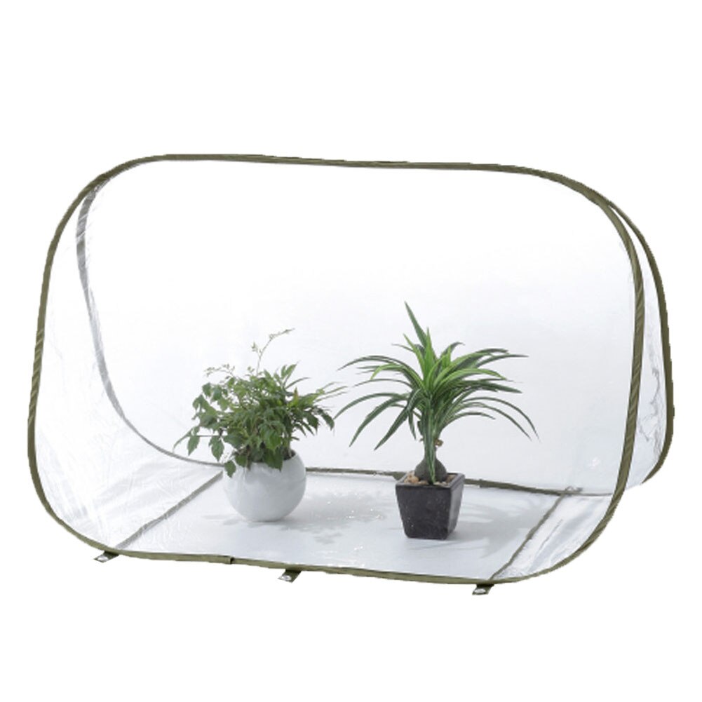 Plant Protective Growing Outdoor Folding Triangle Insect-proof Warm Greenhouse Cover Transmitting Vegetable Transparent Mini