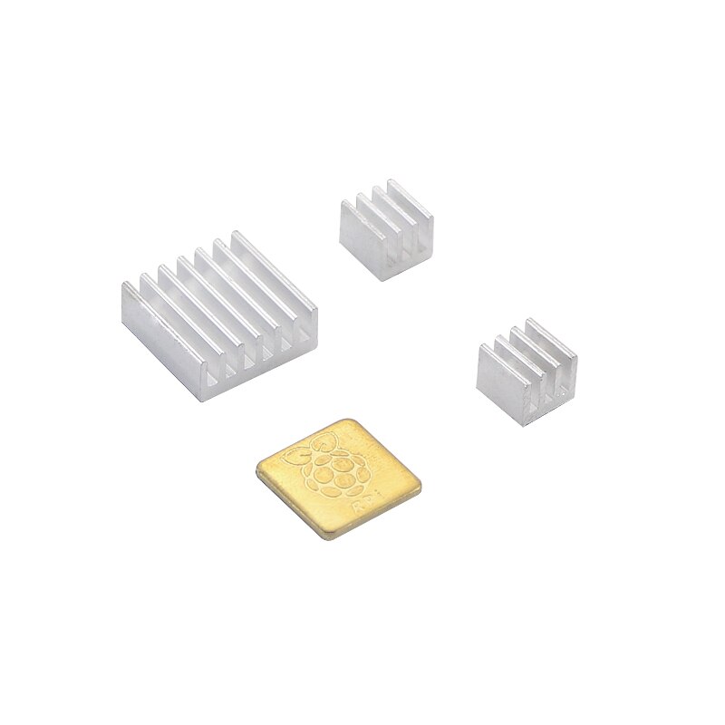 Disipadores de calor de aluminio para naranja Pi 3, disipador térmico de Metal, almohadilla de refrigeración, disipación de calor pasiva, radiador para naranja Pi 3: Silver