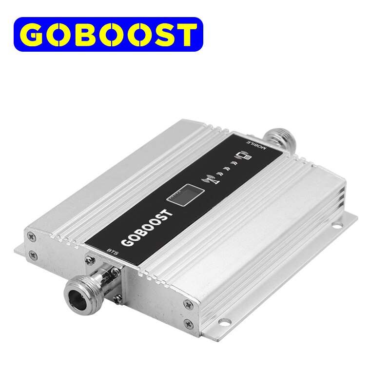 GOBOOST 4g Gsm Signal Booster DCS 1800Mhz Repeater Led Dispaly Celluar Amplifier with Power Supply Russia