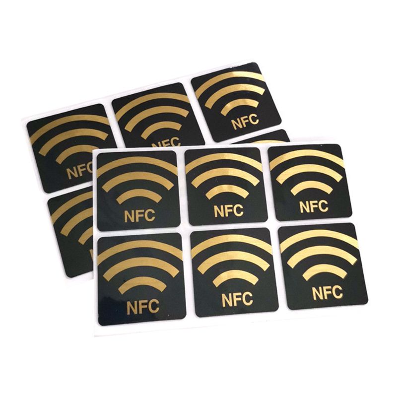 6 stücke NFC Ntag213 Schild Aufkleber 13,56 MHz Universal- Etikett RFID Schlüssel mit 144 Byte M0XB