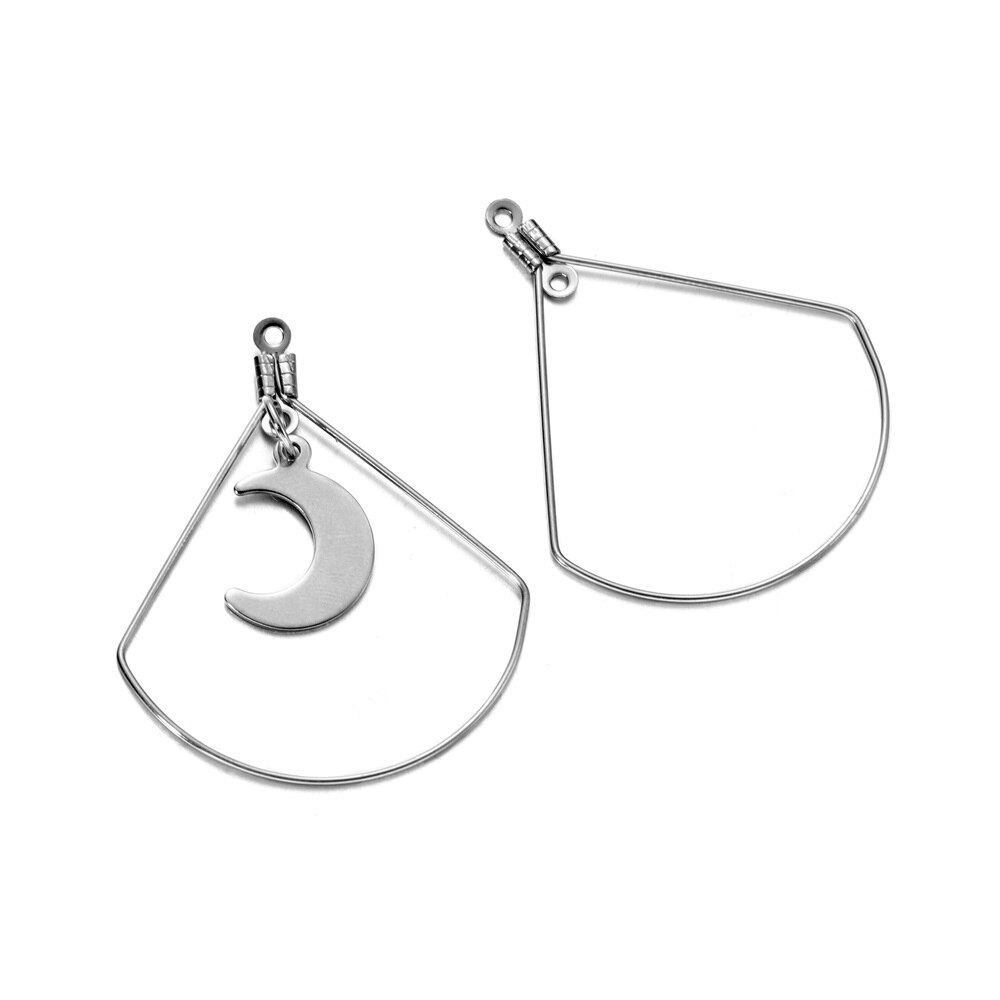 10/20 stuks roestvrijstalen oorbellen geometrische vorm hangers connector bevindingen sluitingen haken voor doe-het-zelf sieraden maken accessoires