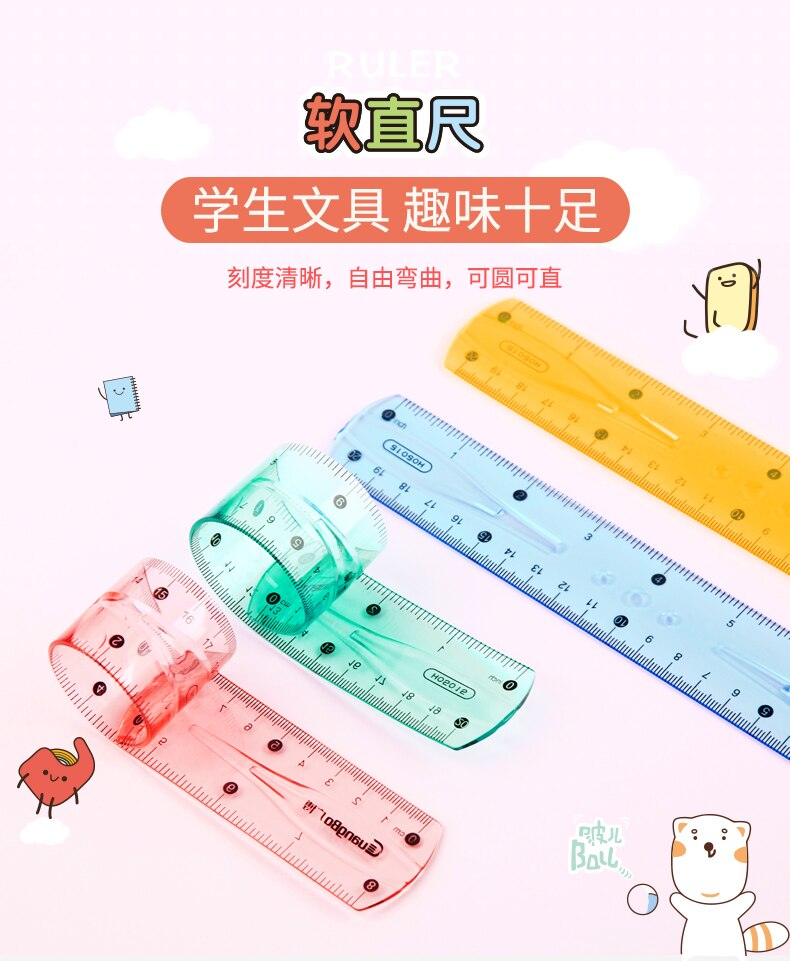 Guangbo Fun Student Measuring Tape Measuring Ruler Mini Cute Portable Measuring Tape Primary School Stationery Toys Color Random